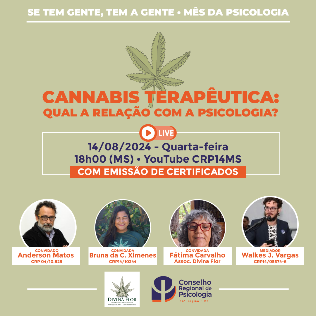 Leia mais sobre o artigo LIVE – Cannabis Terapêutica: Qual a Relação com a Psicologia?