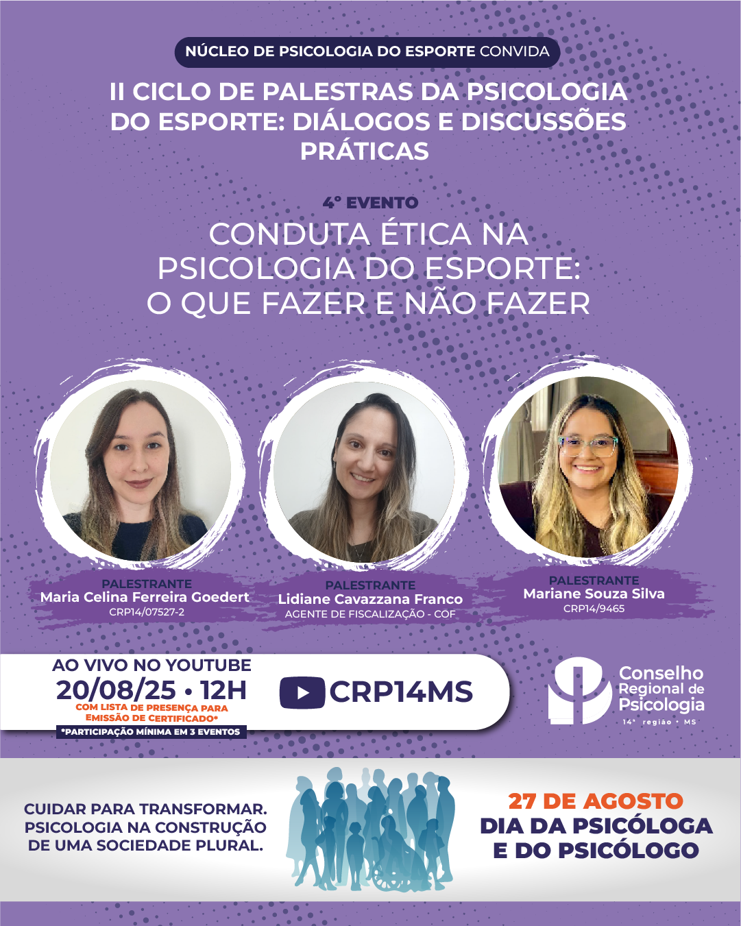 Você está visualizando atualmente 4º evento do II Ciclo de Palestras da Psicologia do Esporte