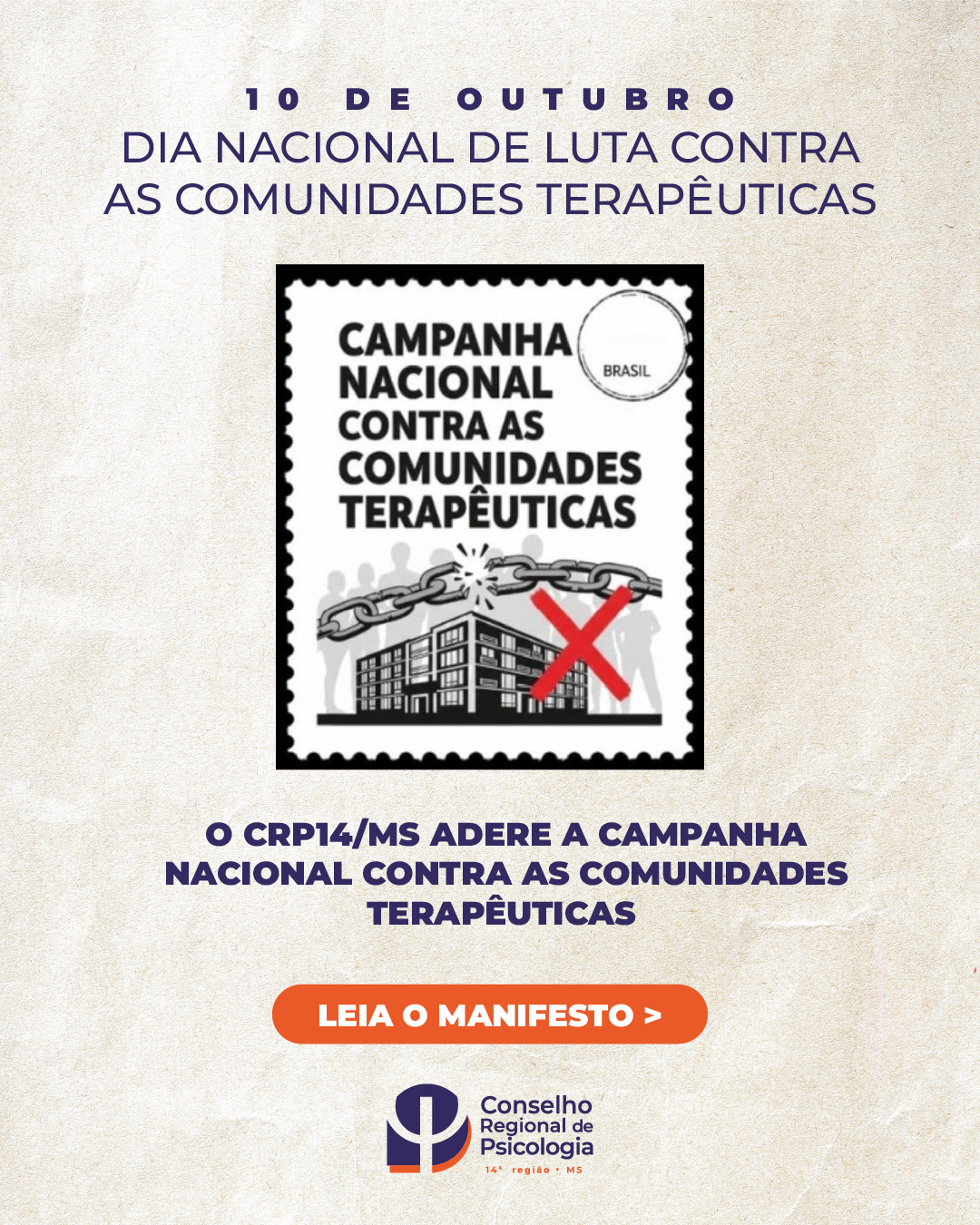 Leia mais sobre o artigo 10 de Outubro – Dia Nacional de Luta contra as Comunidades Terapêuticas
