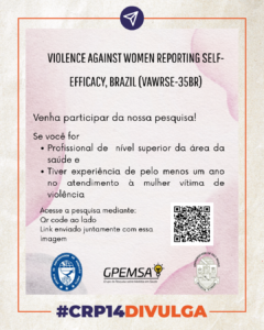 CRP14DIVULGA – “Questionário Violence Against Women Reporting Self-Efficacy (VAWRSE-35BR)”