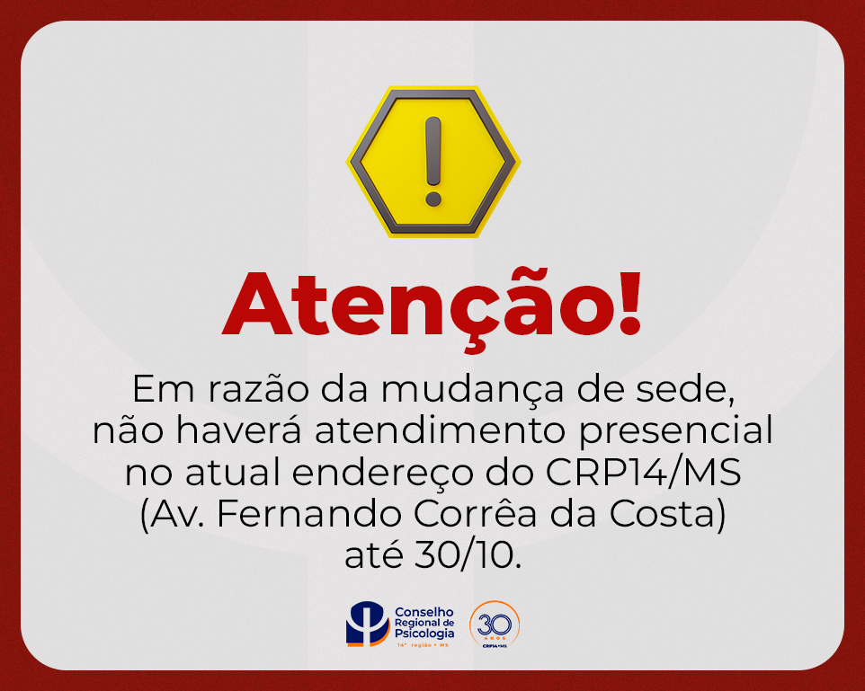 No momento, você está visualizando Atendimentos suspensos até 30 de outubro!